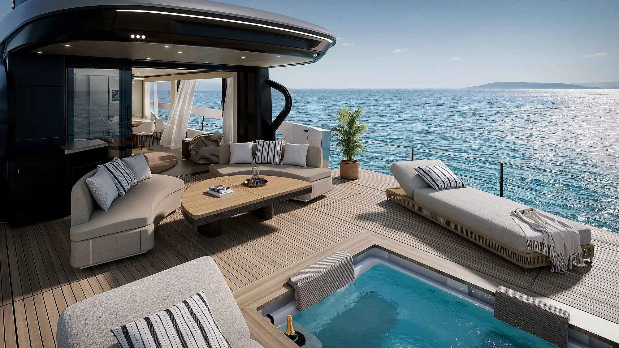 Azimut Seadeck 9 — Piscina